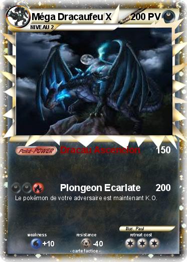 Pokemon Méga Dracaufeu X
