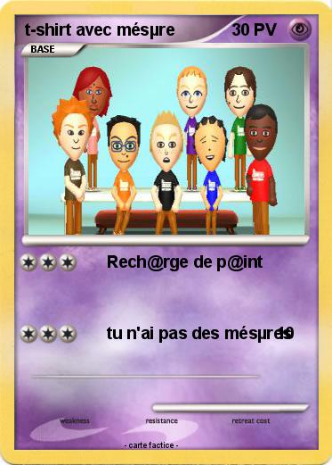 Pokemon t-shirt avec mésµre