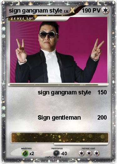 Pokemon sign gangnam style