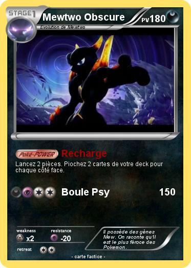 Pokemon Mewtwo Obscure