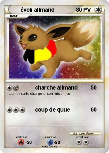Pokemon évoli allmand