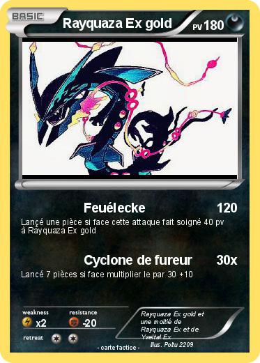 Pokemon Rayquaza Ex gold