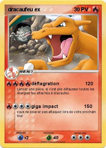 Pokemon dracaufeu ex