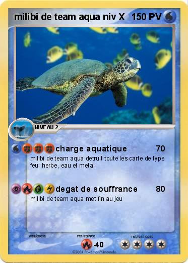 Pokemon milibi de team aqua niv X