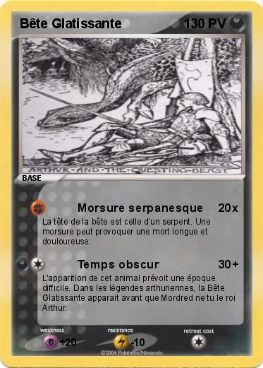 Pokemon Bête Glatissante