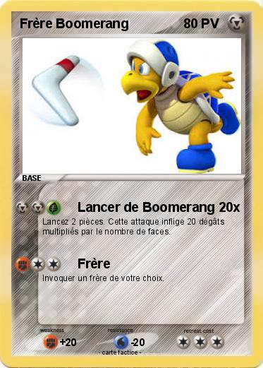 Pokemon Frère Boomerang