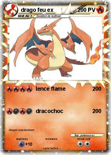Pokemon drago feu ex