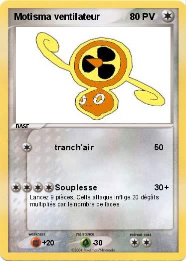 Pokemon Motisma ventilateur