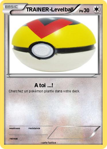 Pokemon TRAINER-Levelball