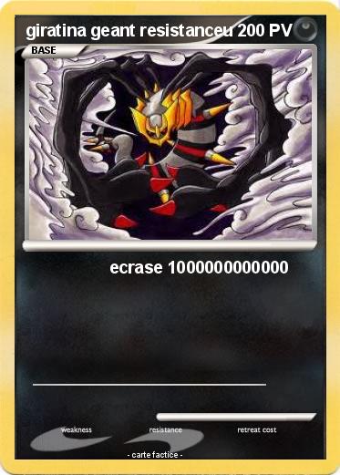 Pokemon giratina geant resistanceu