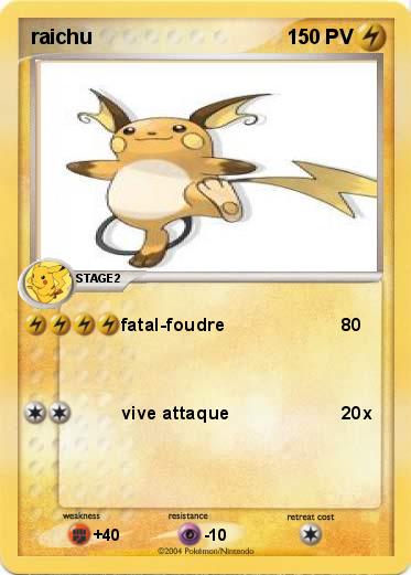 Pokemon raichu