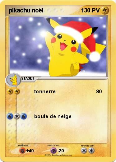 Pokemon pikachu noël