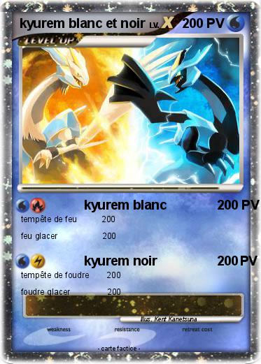 Pokemon kyurem blanc et noir