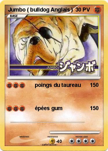 Pokemon Jumbo ( bulldog Anglais )