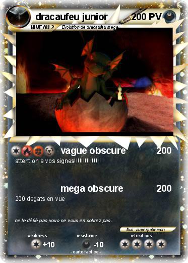 Pokemon dracaufeu junior