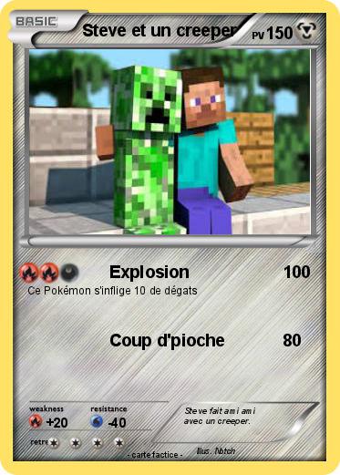 Pokemon Steve et un creeper