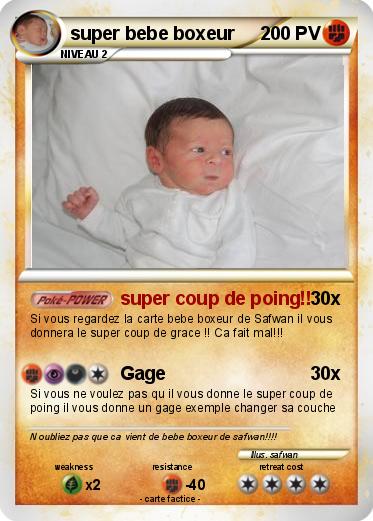 Pokemon super bebe boxeur