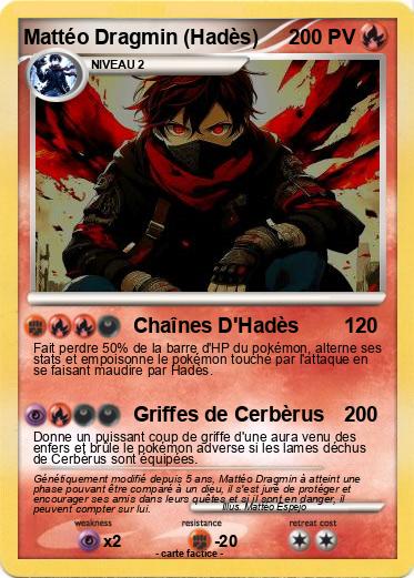 Pokemon Mattéo Dragmin (Hadès)
