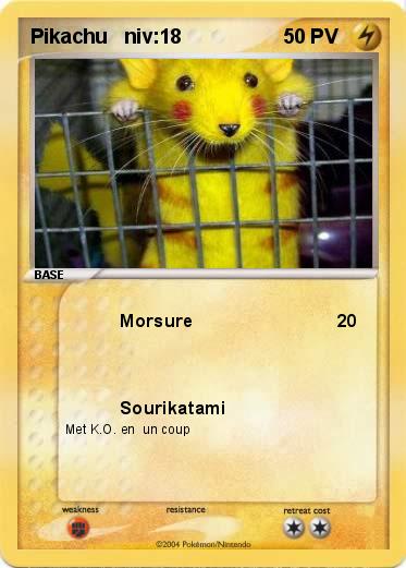 Pokemon Pikachu   niv:18