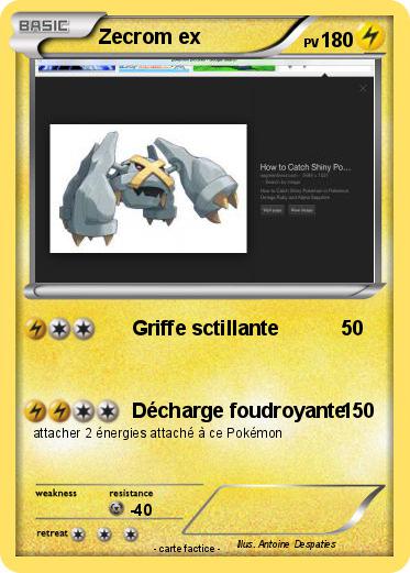 Pokemon Zecrom ex