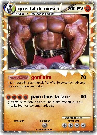 Pokemon gros tat de muscle