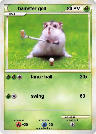 Pokemon hamster golf