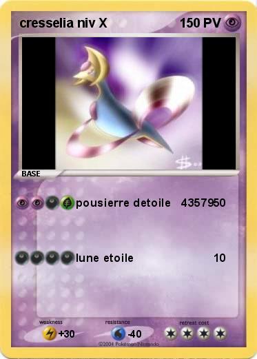 Pokemon cresselia niv X
