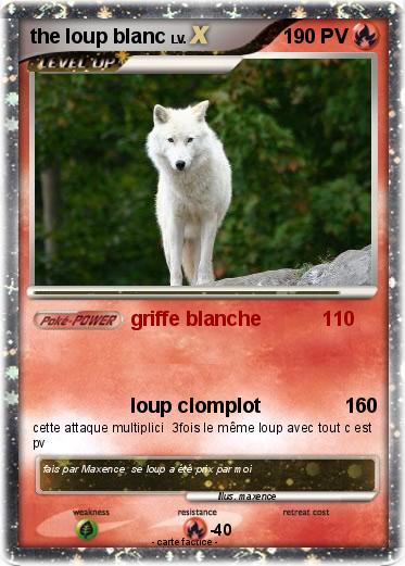 Pokemon the loup blanc