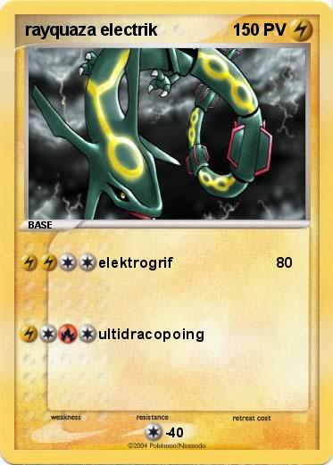 Pokemon rayquaza electrik
