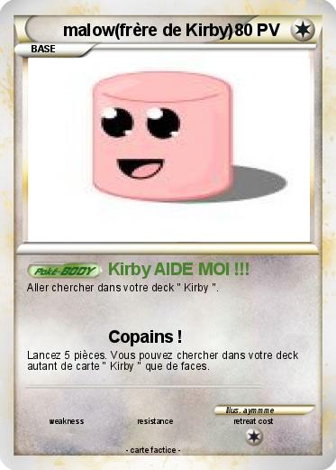 Pokemon malow(frère de Kirby)