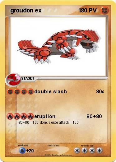 Pokemon  groudon ex                       1