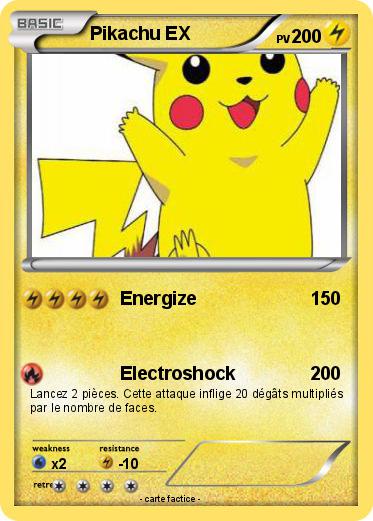 Pokemon Pikachu EX