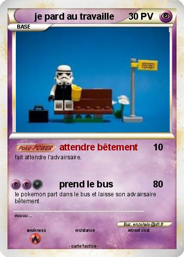 Pokemon je pard au travaille