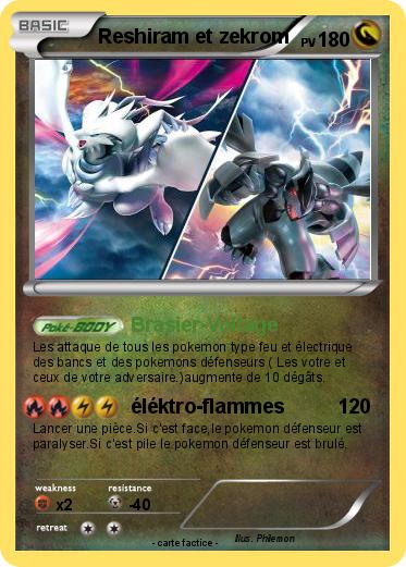 Pokemon Reshiram et zekrom