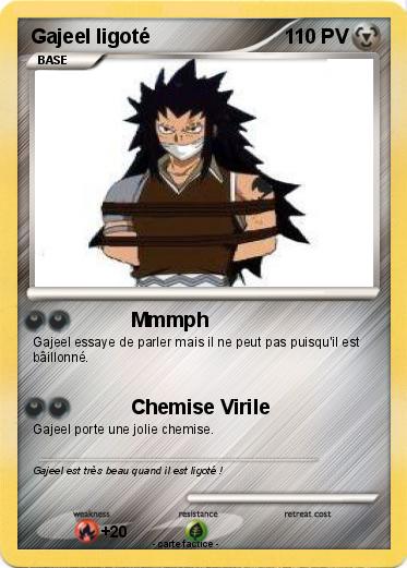 Pokemon Gajeel ligoté