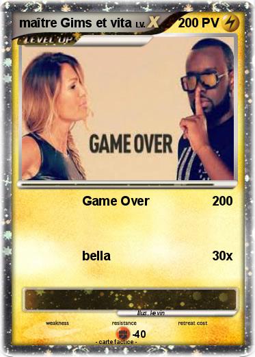Pokemon maître Gims et vita
