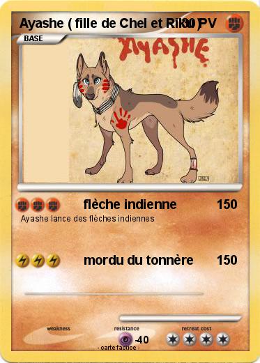 Pokemon Ayashe ( fille de Chel et Riku )