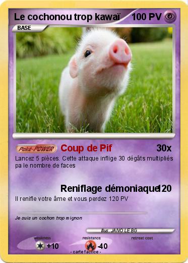 Pokemon Le cochonou trop kawaï