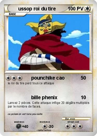 Pokemon ussop roi du tire