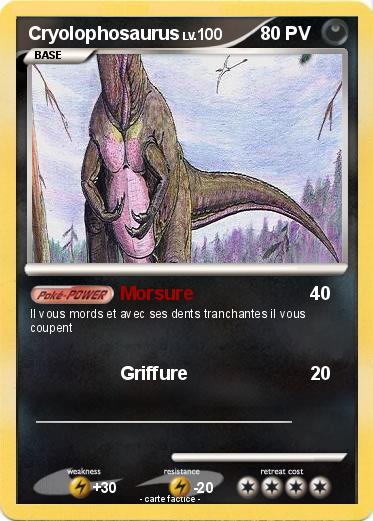 Pokemon Cryolophosaurus