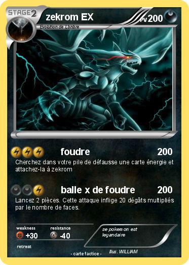 Pokemon zekrom EX