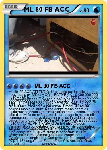 Pokemon ML 80 FB ACC