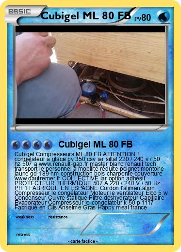 Pokemon Cubigel ML 80 FB