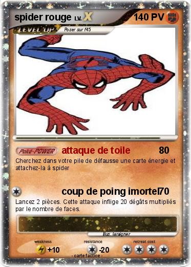 Pokemon spider rouge