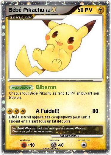 Pokemon Bébé Pikachu