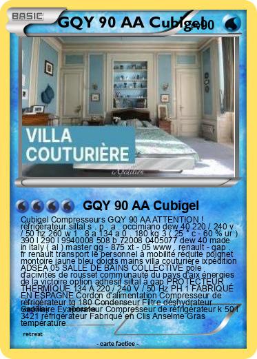 Pokemon GQY 90 AA Cubigel