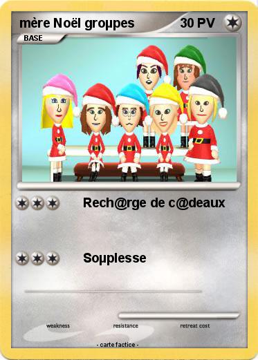 Pokemon mère Noël groµpes