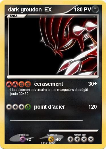 Pokemon dark groudon  EX