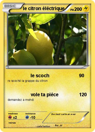 Pokemon le citron éléctrique