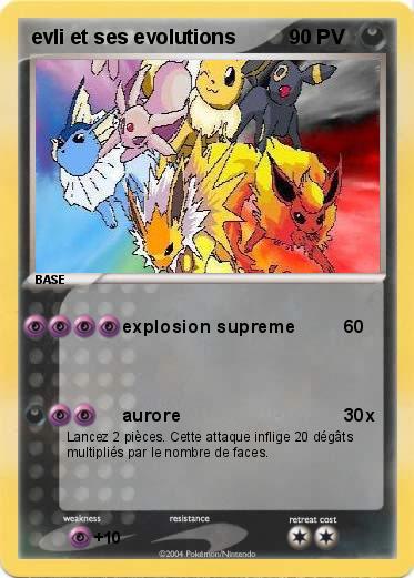 Pokemon evli et ses evolutions 